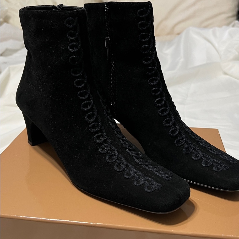 Salvatore Ferragamo Black Ankle Boots